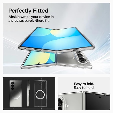 Spigen (OEM) Full Clear PC hard plastic Anty-yellow with Maganite Magsafe cover For Galaxy Z Fold 8 Ultra