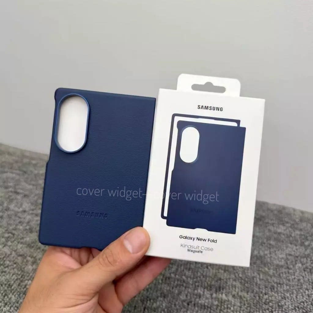 Kindsuit premium quality Leather cover with Tempered glass For Galaxy Z Fold 8