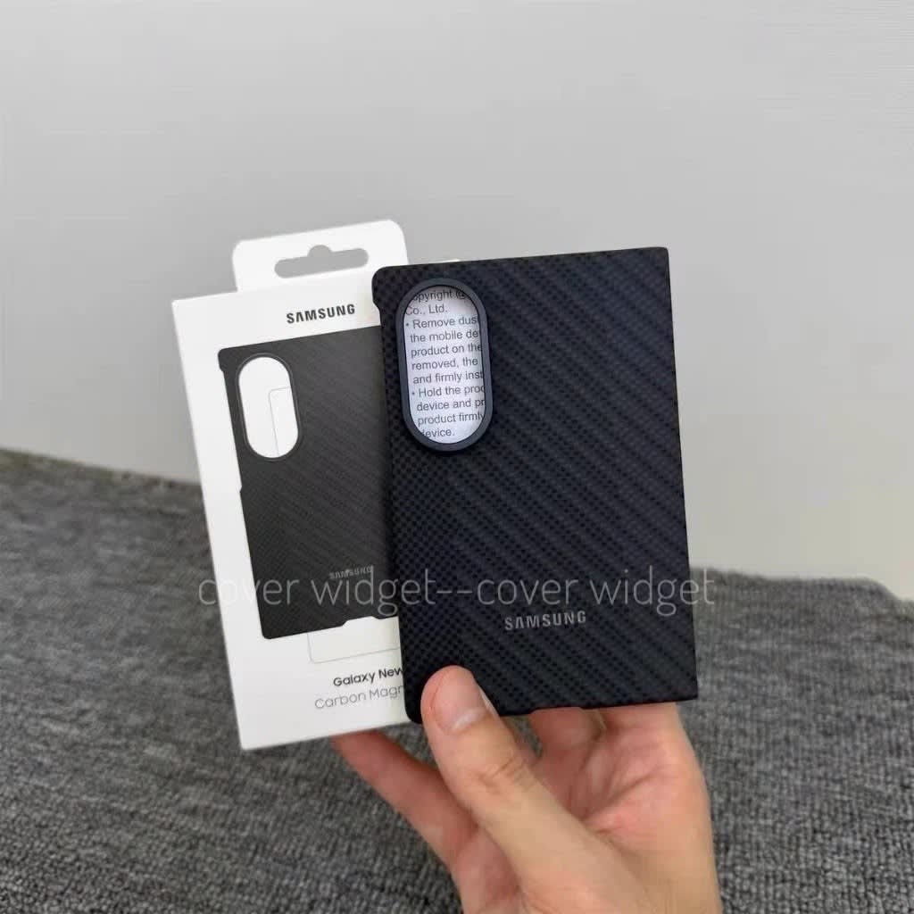 Carbon Maganite Magsafe with Tempered Glass cover For Galaxy Z Fold 8