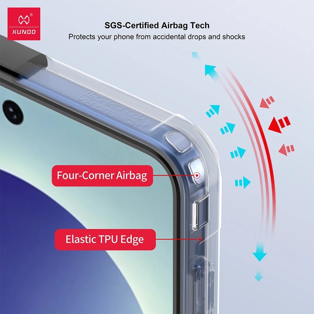 Xundd Military Grade Shockproof Soft TPU Bumper Protective with Glass protector Cover For Samsung Galaxy Z flip 8