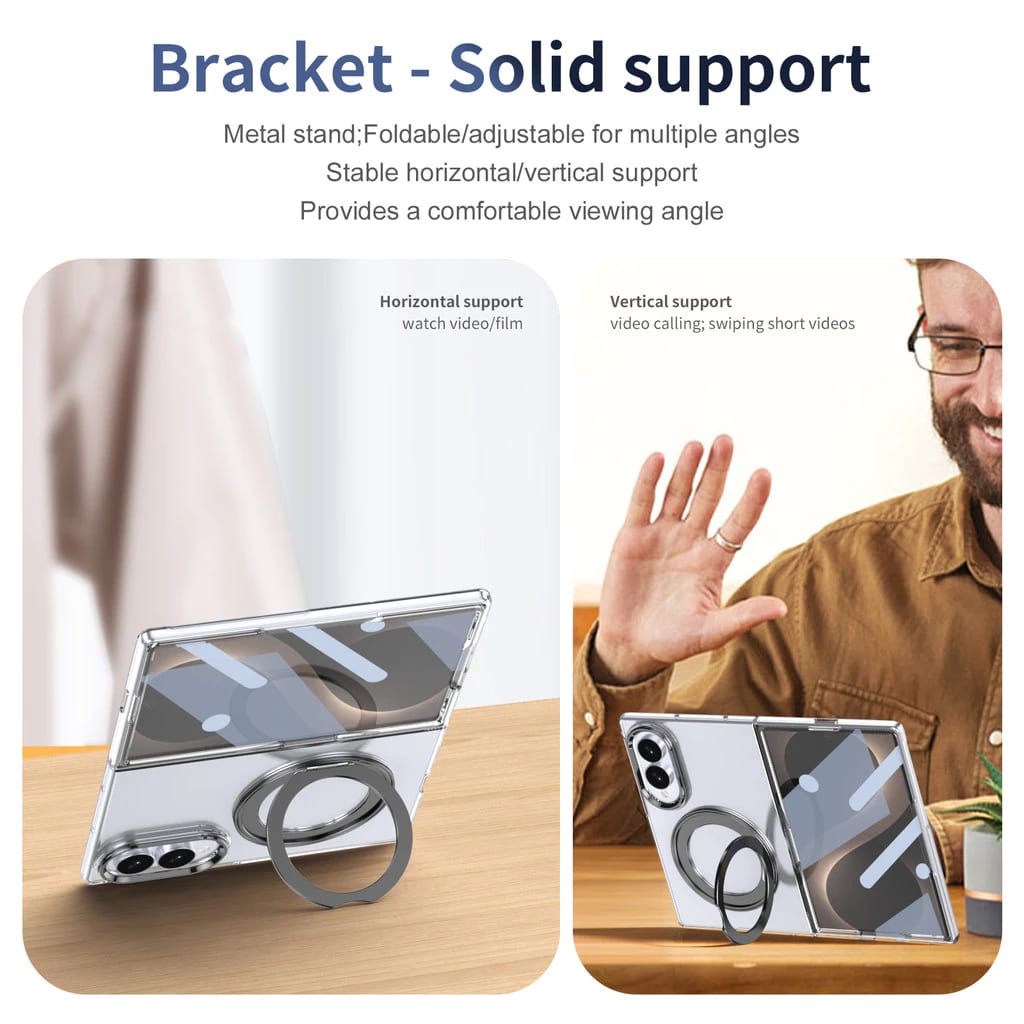 RAVAKA 360° Mattel kickstand Protection Magnetic Magsafe With Glass protector case  Z Fold 8