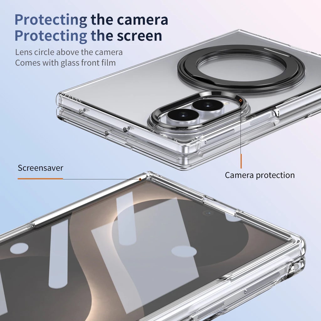 RAVAKA 360° Mattel kickstand Protection Magnetic Magsafe With Glass protector case  Z Fold 8