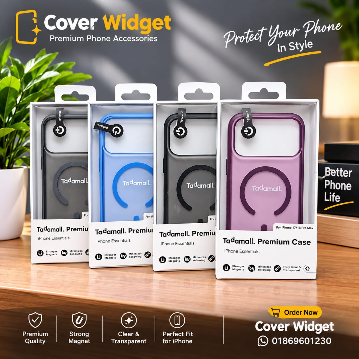 Tadamall Premium matte slim magsafe Case for the iPhone 18 Pro Max