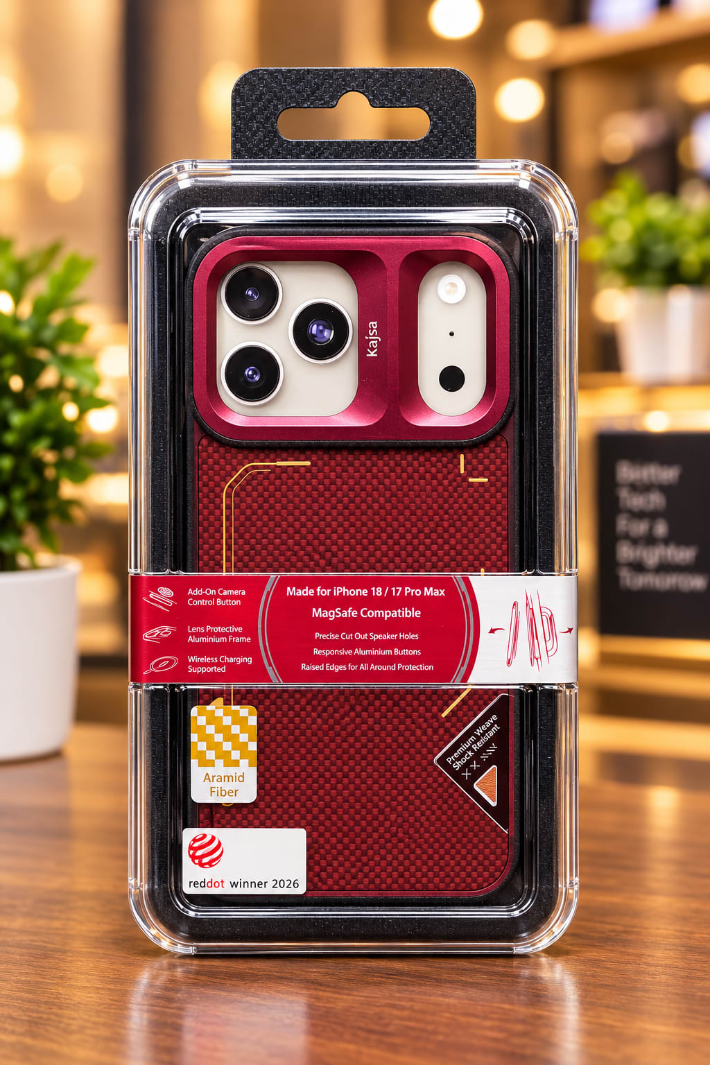 Kajsa Aramid Fiber Magsafe case For iPhone 18 Pro Max
