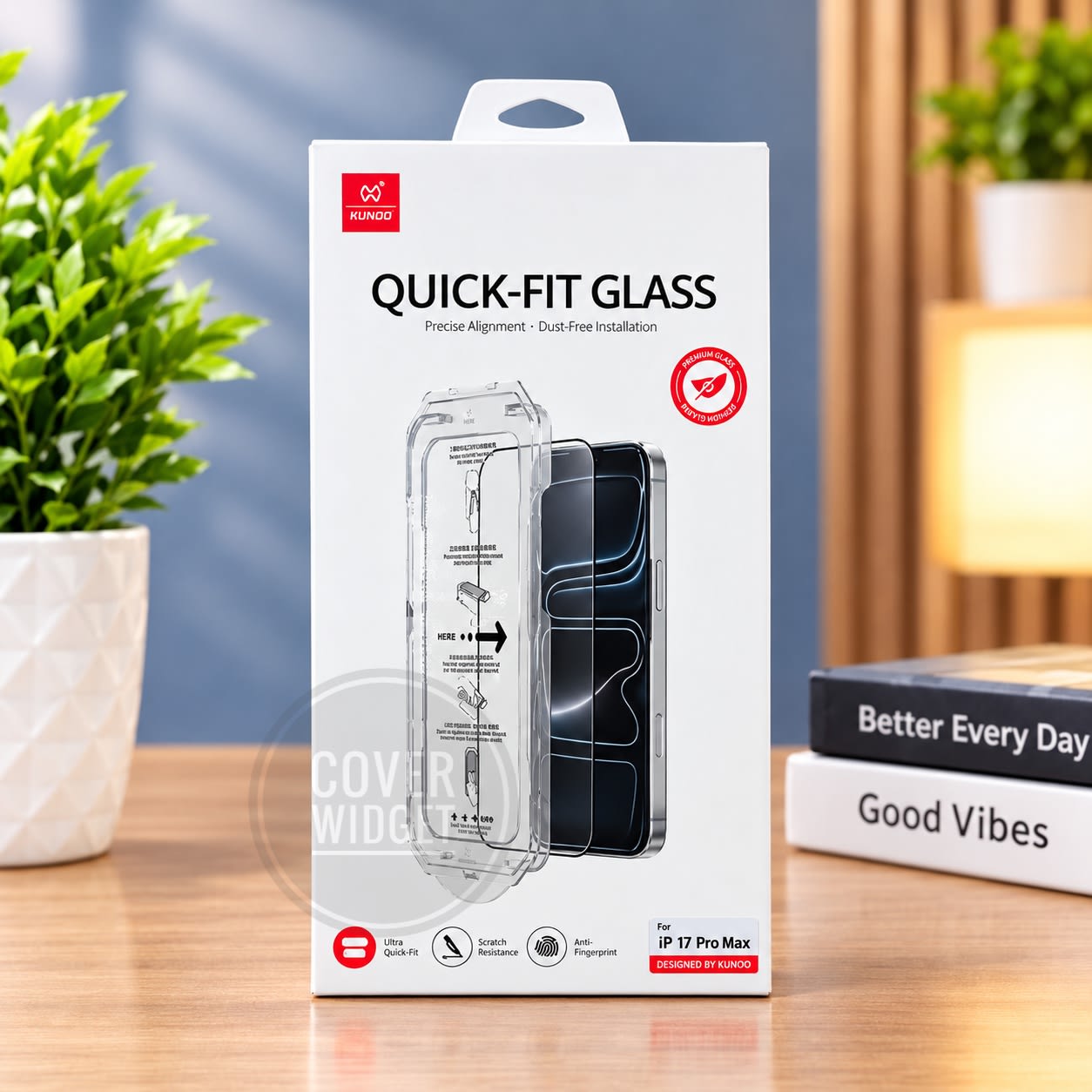 XUNDD Axe HD Quick-Fit Installation with Guide Clear Full Tempered Glass for iPhone Series