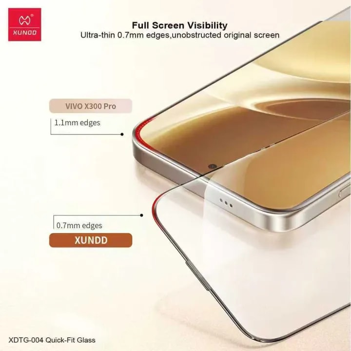 XUNDD Axe HD Quick-Fit Installation with Guide Clear Full Tempered Glass for iPhone Series