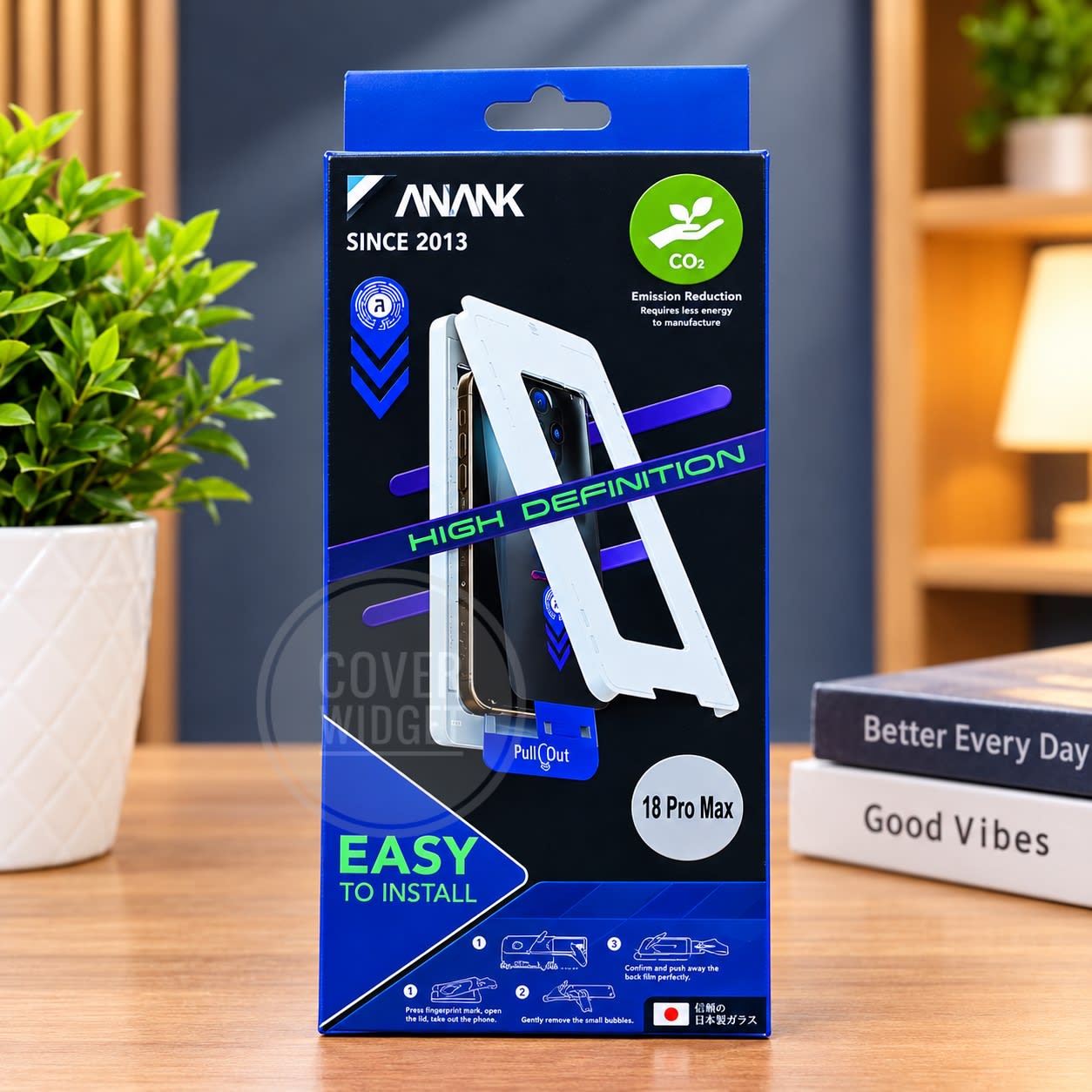 Anank Tempered Glass Screen Protector with Clear Frame for iPhone 18 Series
