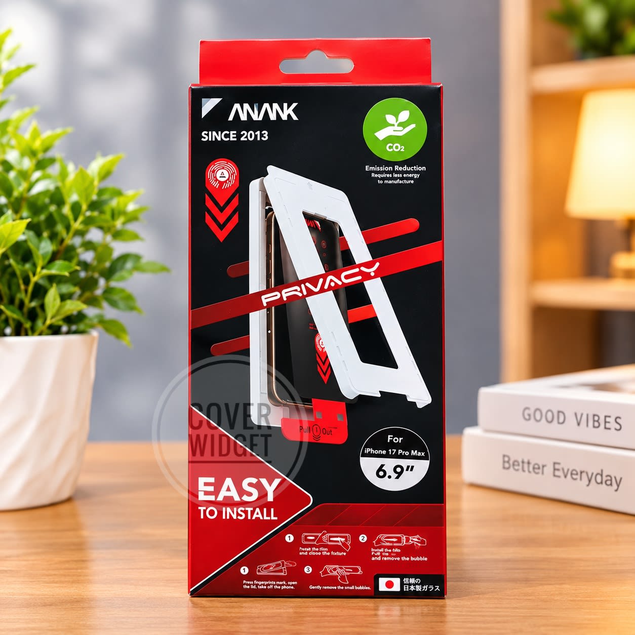 Anank EazyPro Privacy Screen Protector with Installation Kit for iPhone 18 Series