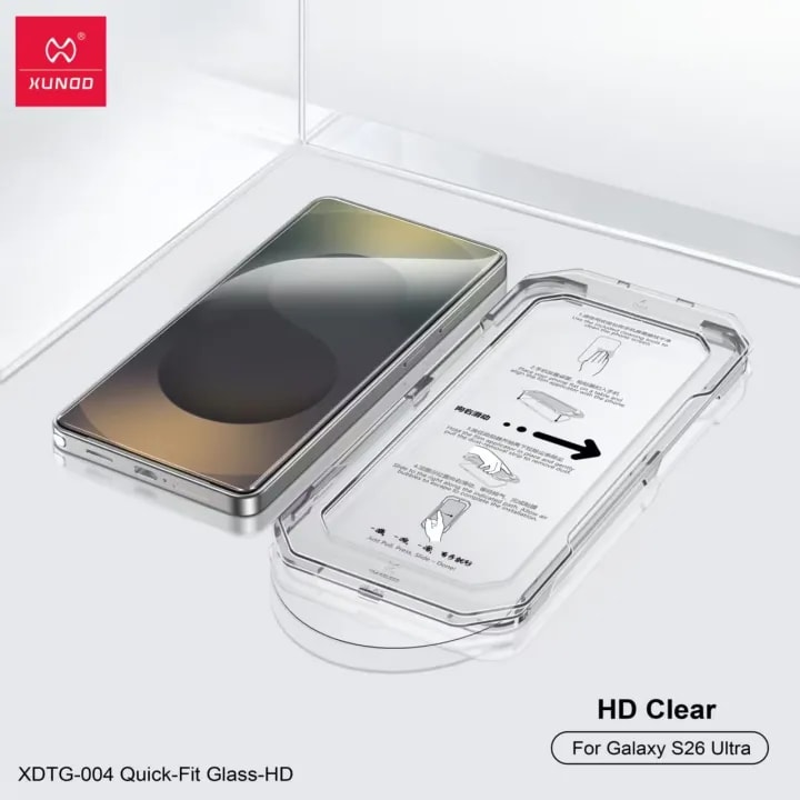 XUNDD Full HD Tempered Glass Screen Protector Quick-Fit For Samsung Galaxy S26 Ultra