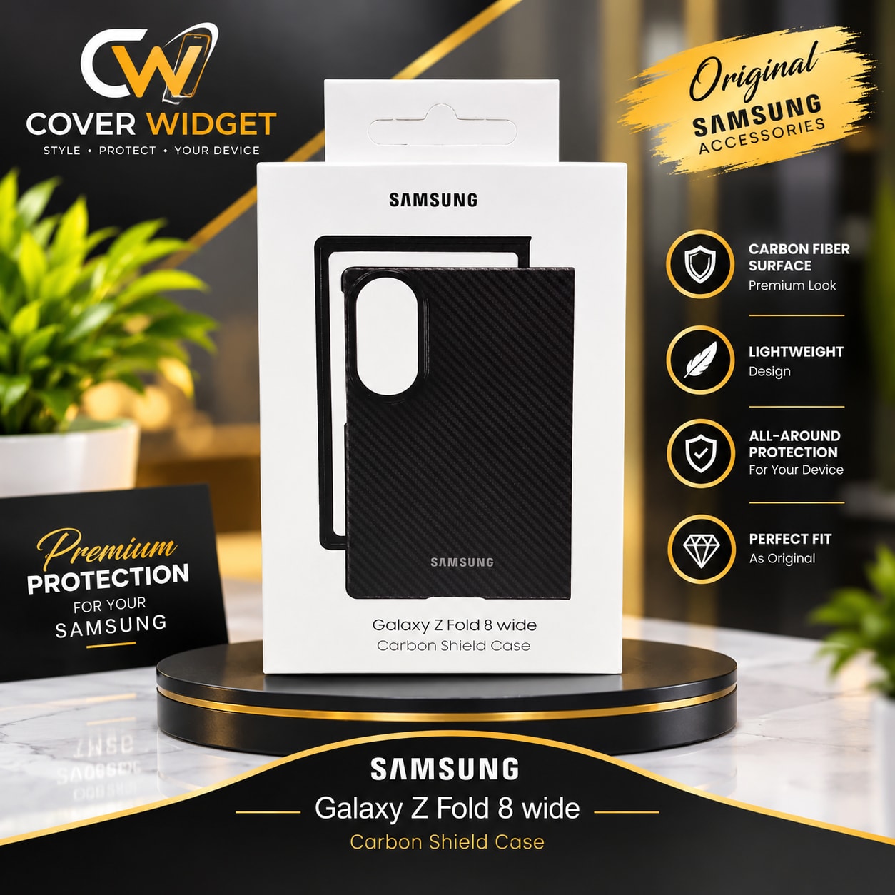 Carbon Shield cover For Samsung Galaxy Z fold 8