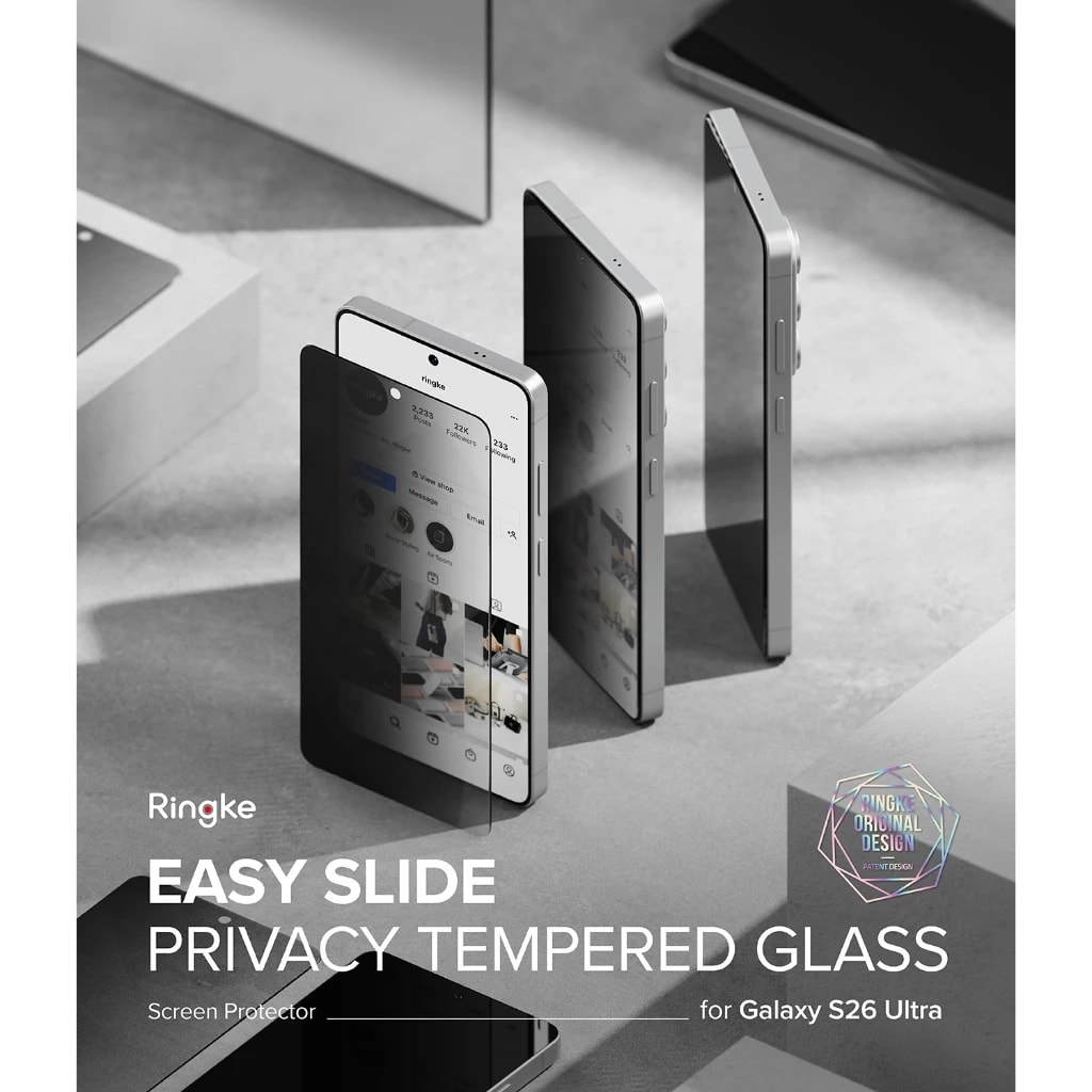 Ringke 360° Privacy Glass Protector For Galaxy Z Fold 8 Ultra (2 Pack)