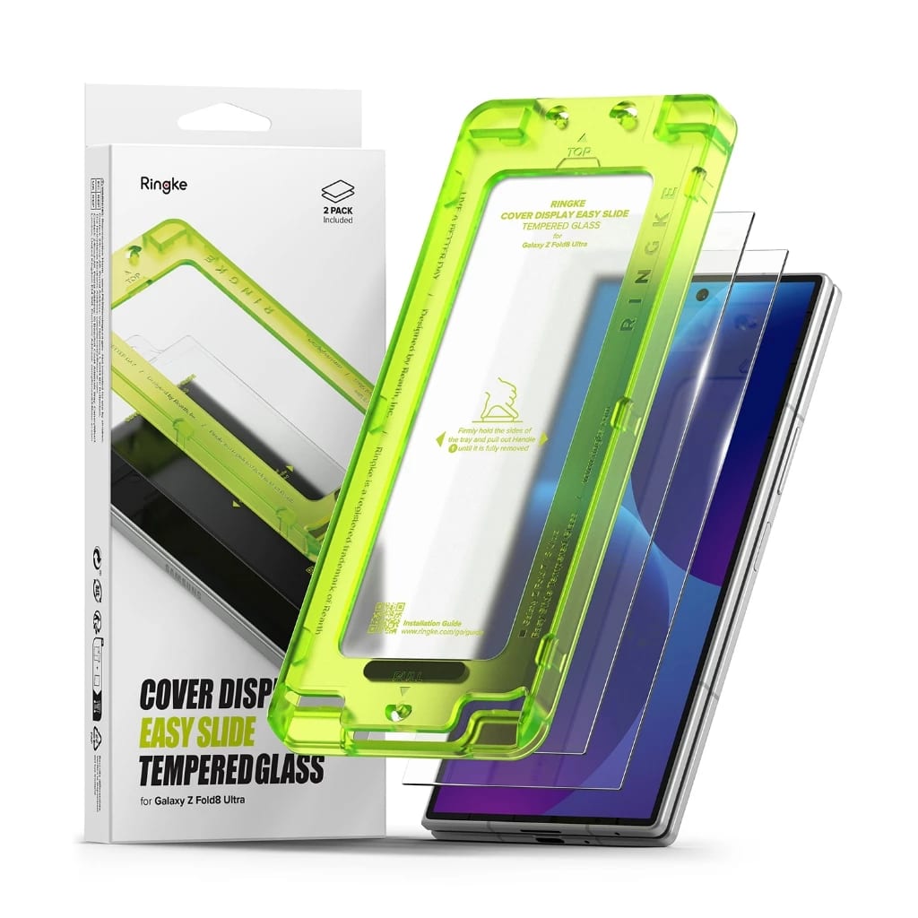 Ringke 9H Easy Slide Clear Screen Protector for Galaxy Z Fold 8 Ultra (2Pcs Pack)