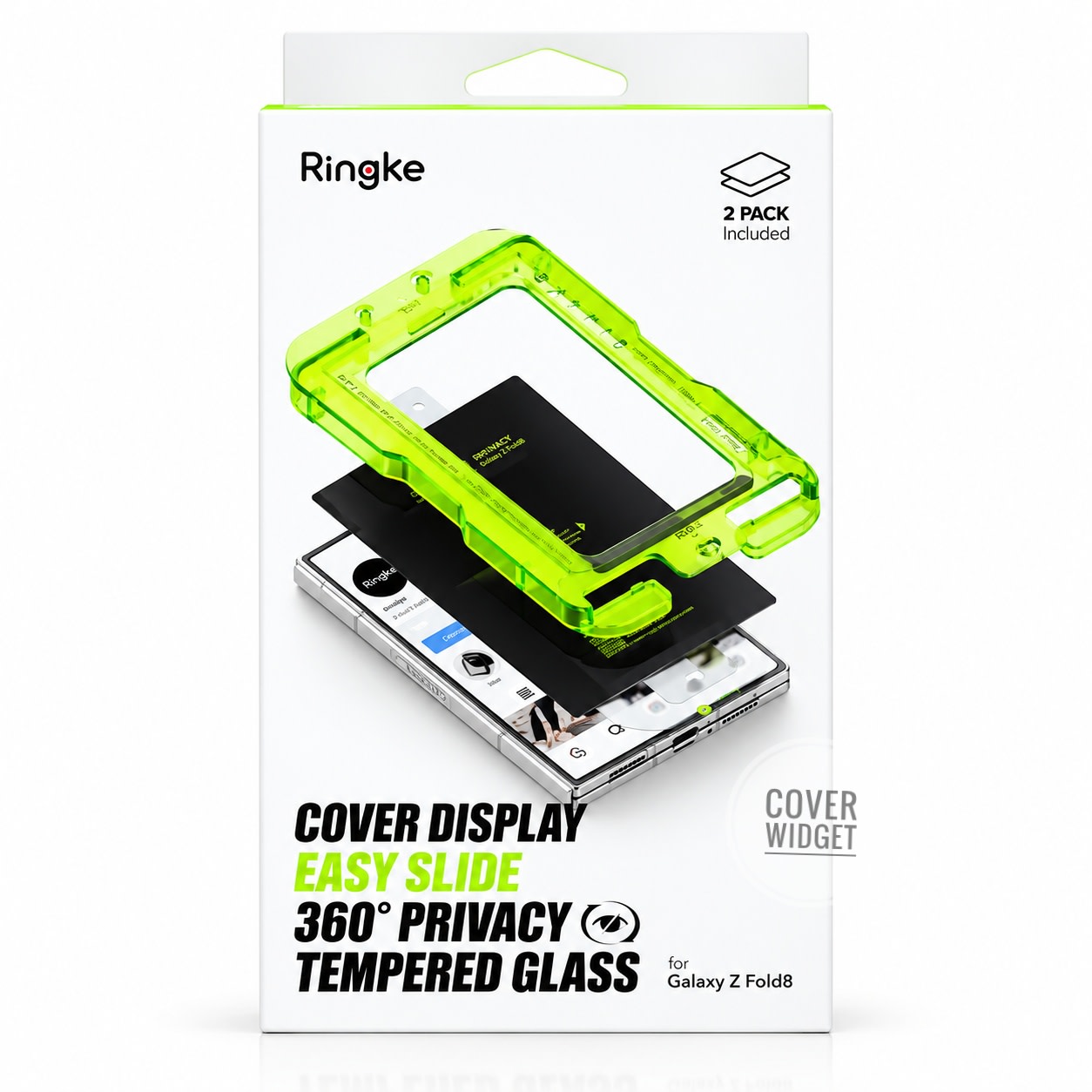 Ringke Easy Slide Clear Screen Protector for Galaxy Z Fold 8 (2Pcs Pack)