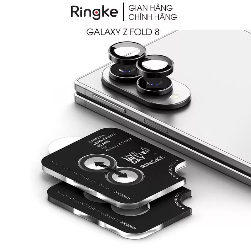Ringke Camera Lens Frame Glass Screen Protector for Galaxy Z Fold 8  (2Pcs Pack)