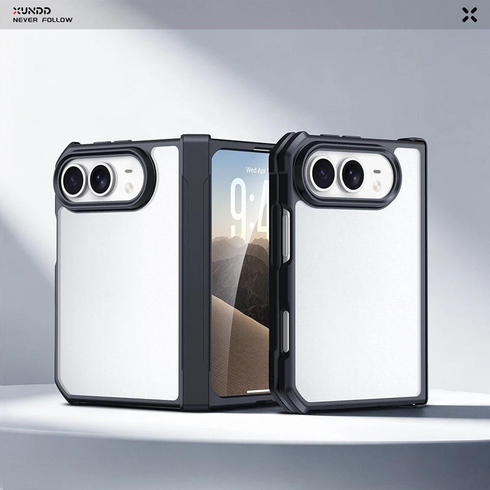 Xundd Military Grade Shockproof Soft TPU Bumper Protective with Glass protector Cover For iPhone Duo
