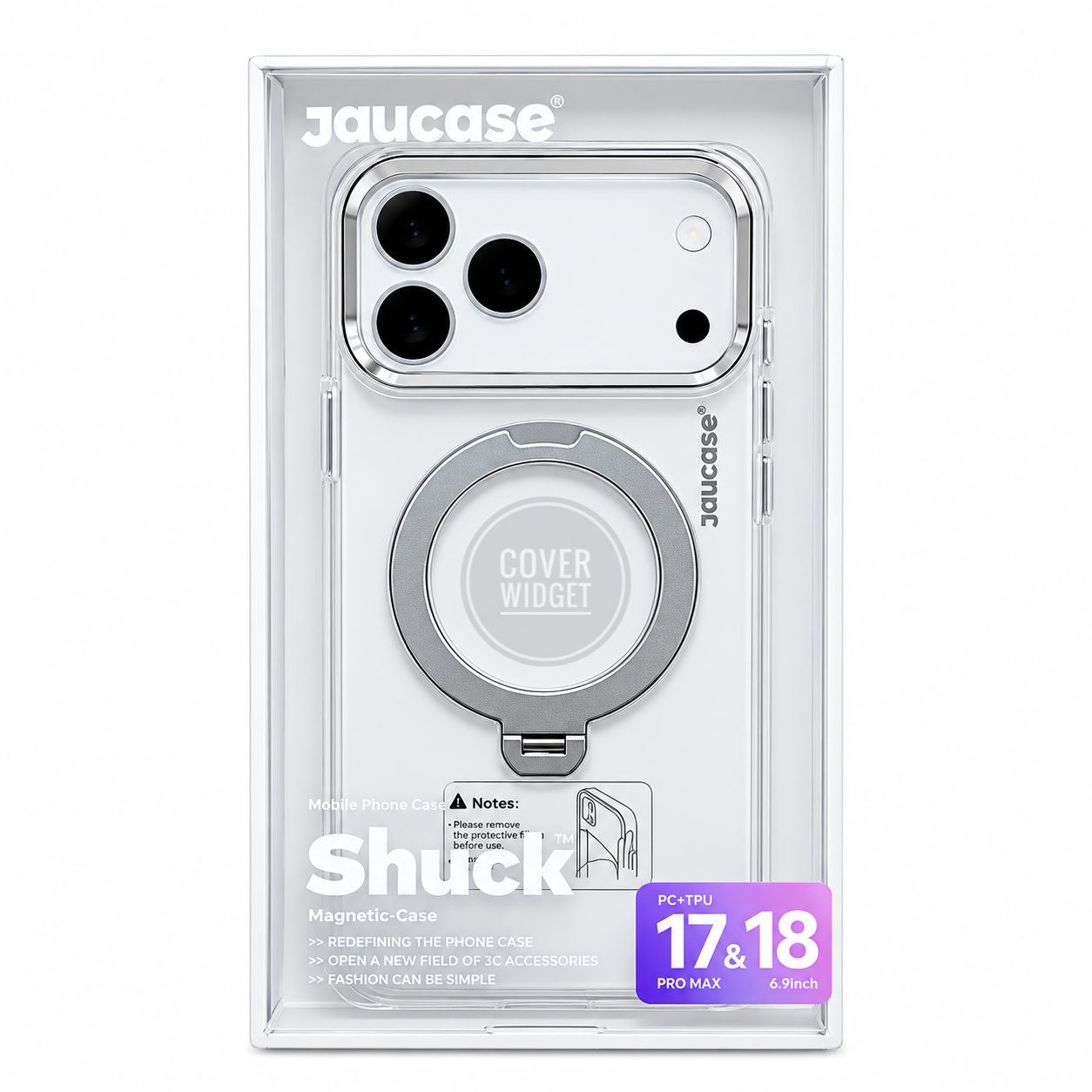 Jaucase Shuke Magnetic Matte PC Kickstand case For iPhone 18 Series