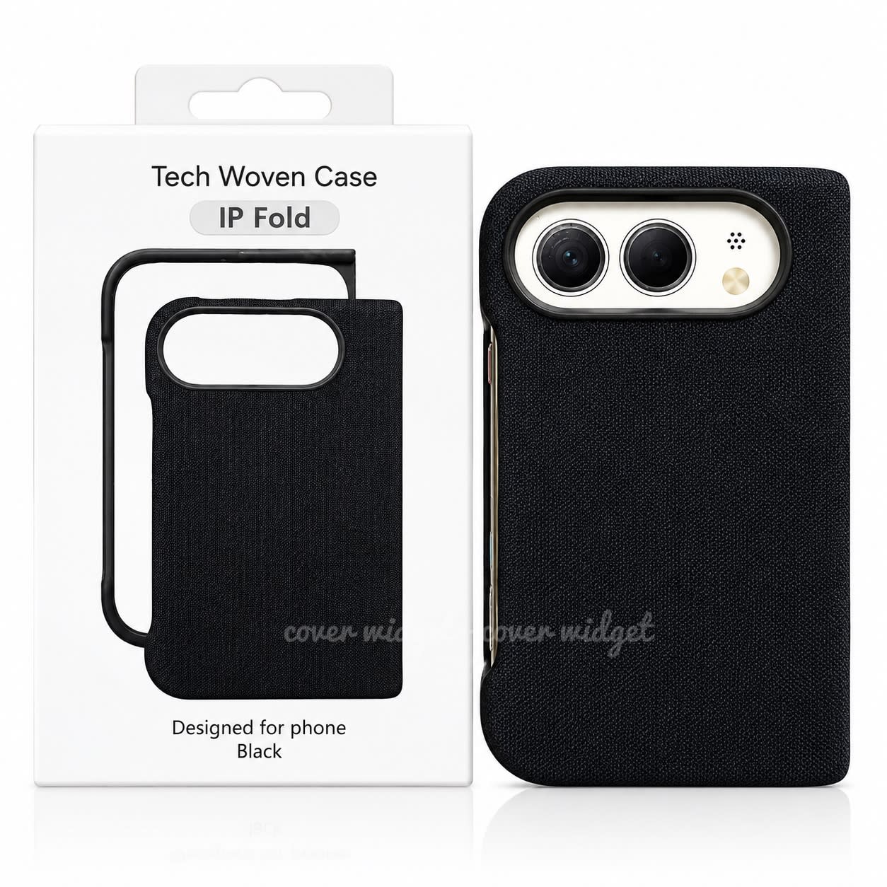 Tech Woven nylon Fiber Designed with Tempered Glass Case For iPhone Duo