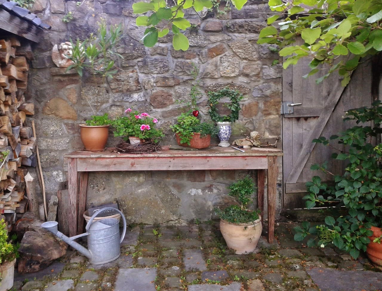 Jardin aménagé avec soin