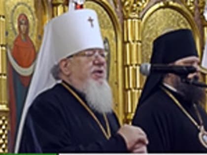 Сюжет телеканала "Союз": В третий день Пасхи митрополит Воронежский и Лискинский Сергий возглавил торжественное богослужение в Покровском соборе столицы Черноземья