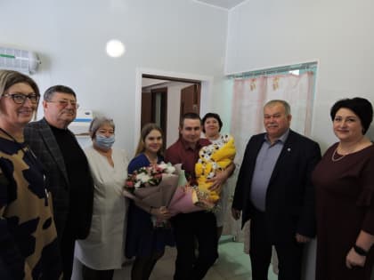 Первой в районе родилась девочка