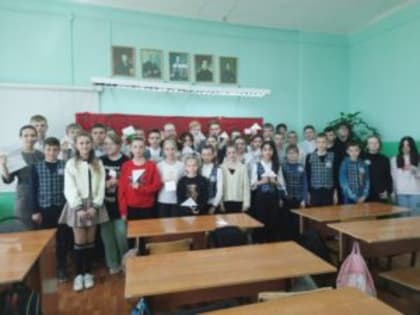 Встреча с учащимися школы № 6  г.Острогожск