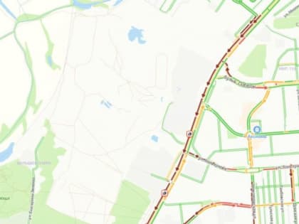 Огромная пробка сковала окружную в Воронеже