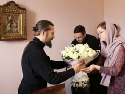 Преосвященнейшего епископа Дионисия с днем тезоименитства поздравили духовенство и причт храмового комплекса Ильинского кафедрального собора