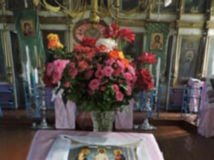 Праздник Преображения Господа Бога и Спаса нашего Иисуса Христа в Спасском храме с.Ближняя Полубянка