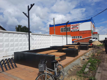 Информация о ходе работ по объекту: "Устройство парклета"