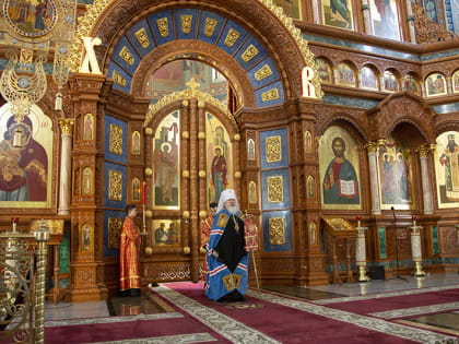 Ариерейское богослужение в Неделю 5-ю по Пасхе, о самаряныне