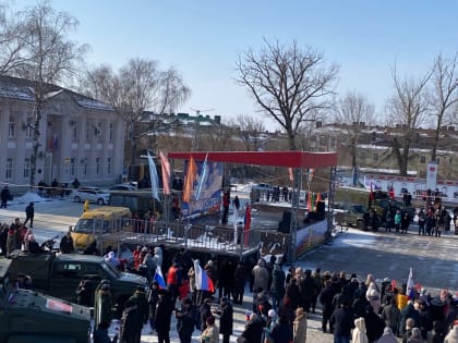 В Поворино прошла гражданско-патриотическая акция "Zа наших"