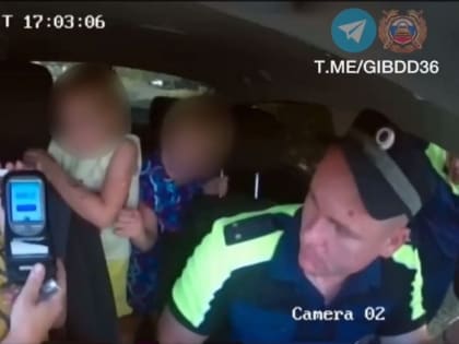 Воронежская полиция уберегла 3 детей от поездки в машине с пьяной матерью за рулем