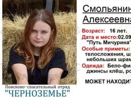 16-летнюю школьницу, сбежавшую из дома, ищут родственники в Воронежской области