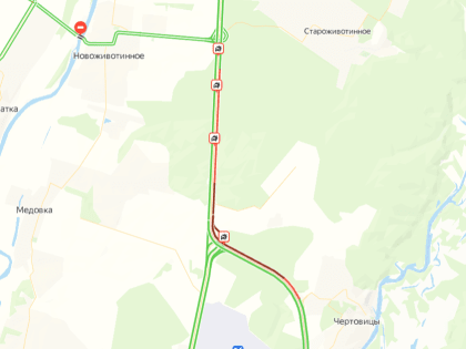 Многокилометровая пробка сковала выезд из Воронежа