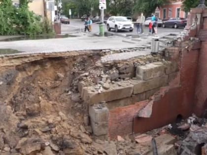 В Воронеже объявят режим ЧС после обрушения подпорной стены Каменного моста