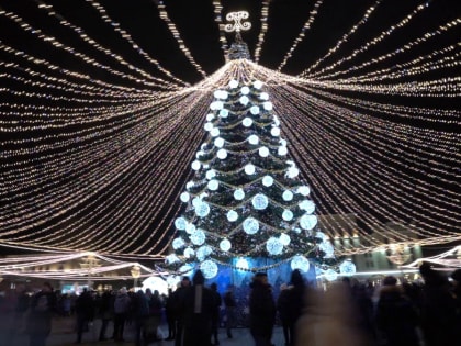 «Чудесная атмосфера». Как прошли новогодние гуляния на площади Ленина в Воронеже