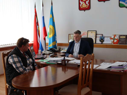 На личном приёме