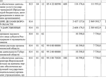 В Воронеже увеличили расходы на зарплаты губернатора и мэра