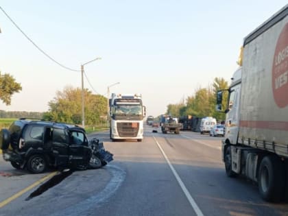 В ДТП с грузовиком на трассе М-4 «Дон» в Воронежской области погиб 63-летний водитель «Нивы»