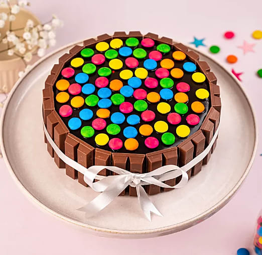 Kitkat Gems Cake