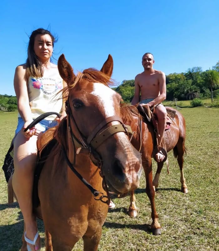 Cabalgata en pareja