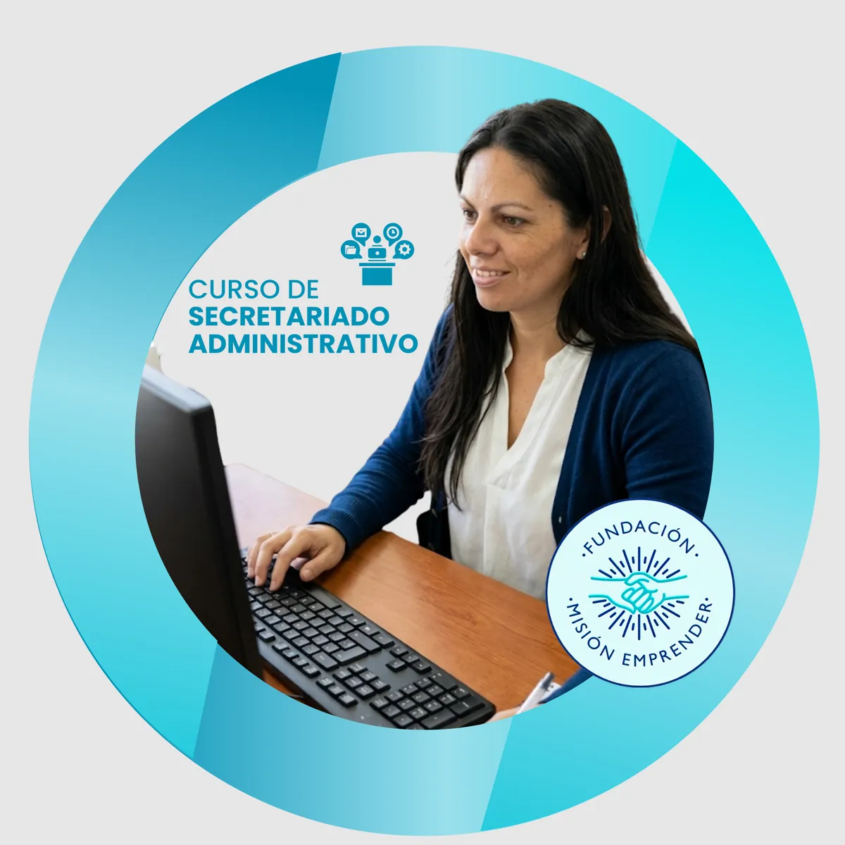 Flyer del curso de Secretariado Administrativo