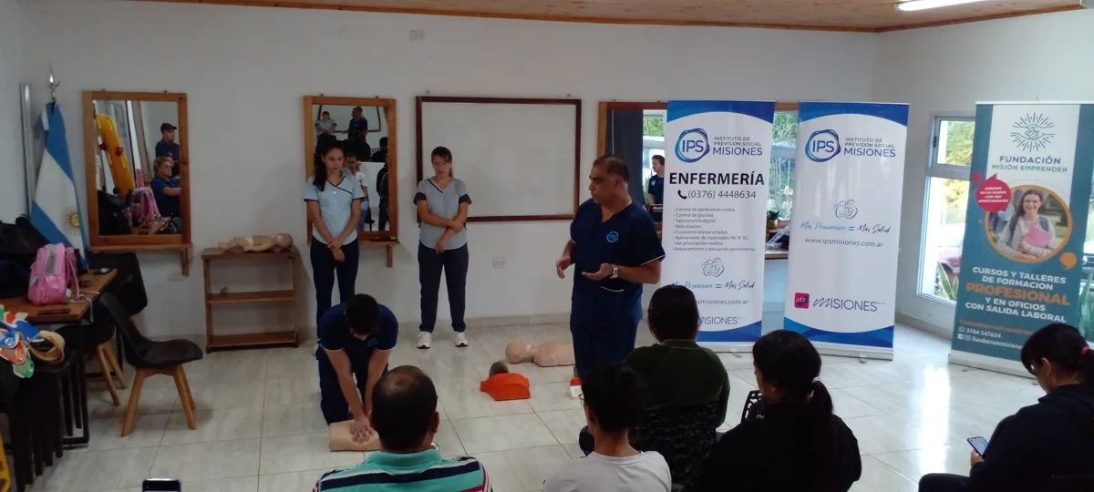 Taller de RCP 2026 en la Fundación Misión Emprender