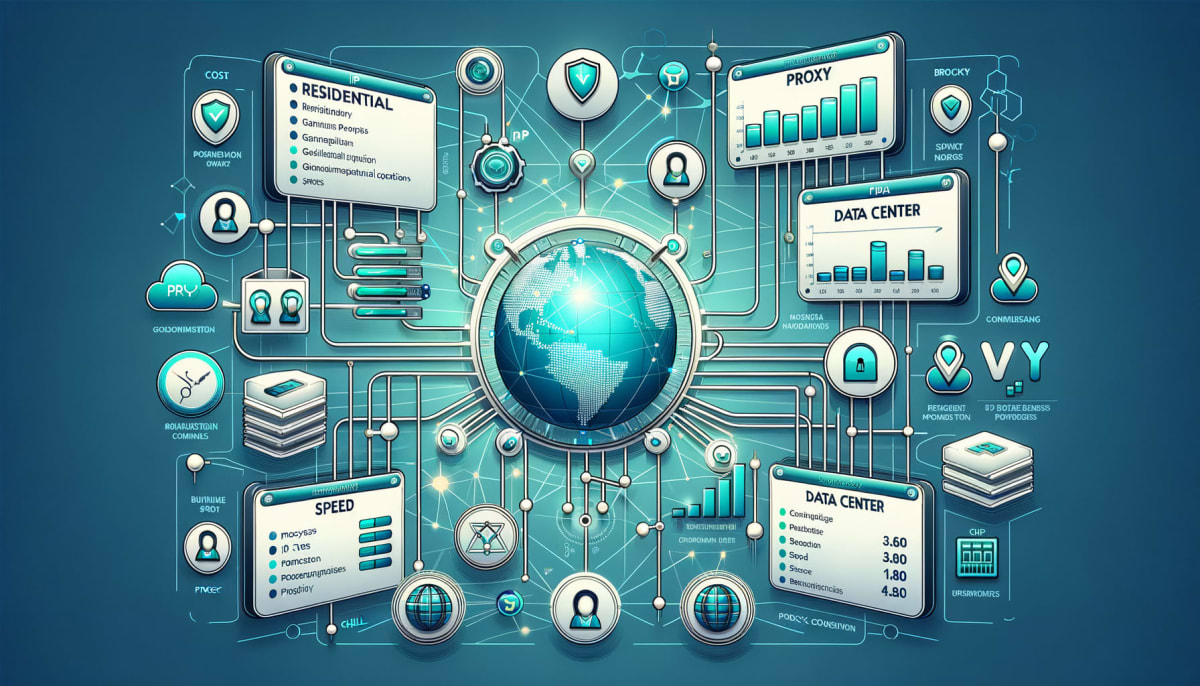 Diferentes tipos de proxy proporcionados por Quantum Proxies