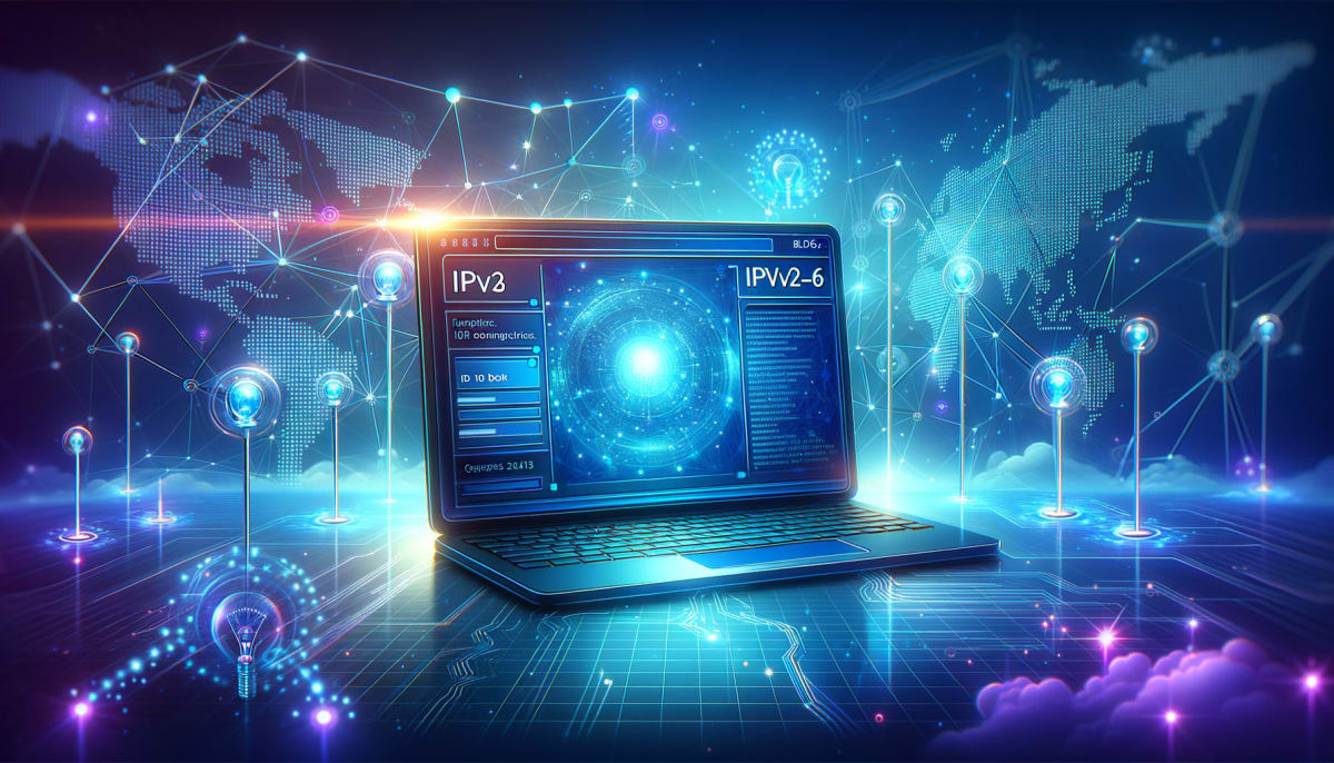 Diagramm, das die Struktur von IPv4- und IPv6-Adressen zeigt