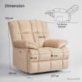 DROGO recliners Brown Evo Lounge Oversized Back View