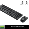 Logitech Keyboard 2.4GHz, Top View