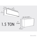 ANPRO AC Covers Ton Split Unit Top View