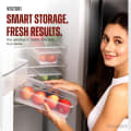 VOLTURI Fridge Storage Containers Stackable Organizer Back View