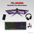 EvoFox gaming keyboards Fireblade TKL Semi-Mechanical Back View